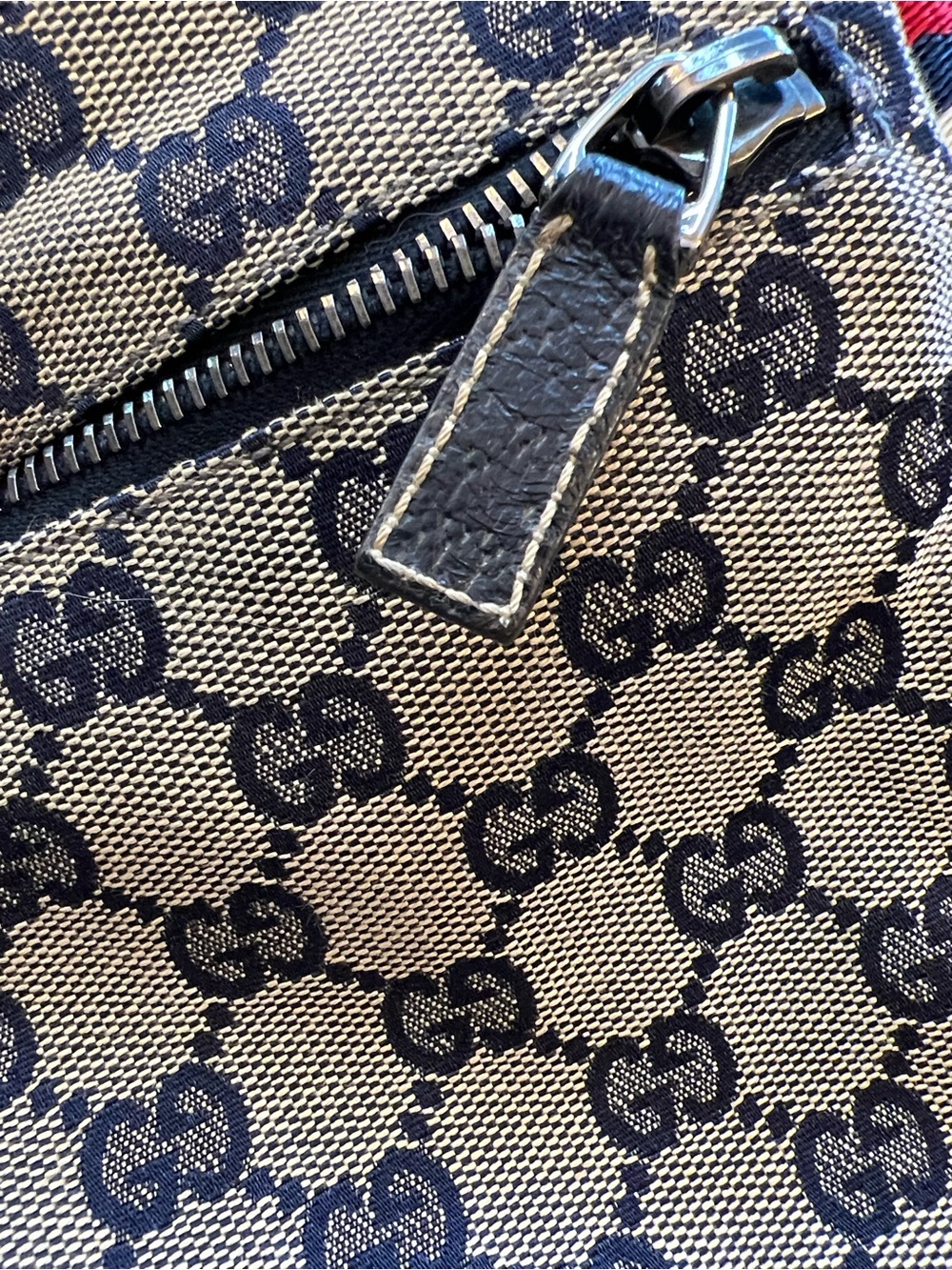 Vintage Gucci GG Canvas Web Double Pocket Belt Bag - Picture 10 of 11